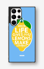 Samsung Galaxy S22 Ultra Hard Case – Lemon Quote - View 1
