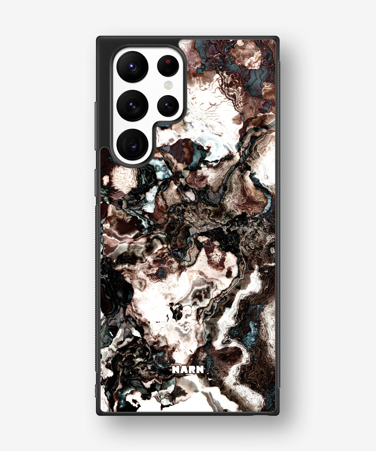 Samsung Galaxy S22 Ultra Hard Case – Marble Brown - View 1
