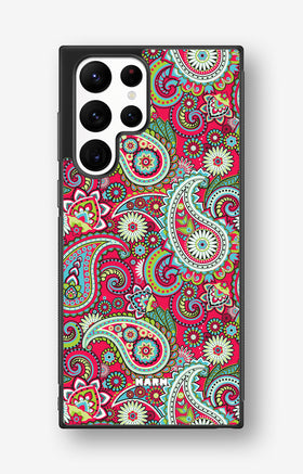 Samsung Galaxy S22 Ultra Hard Case – Paisley Paradise - View 1