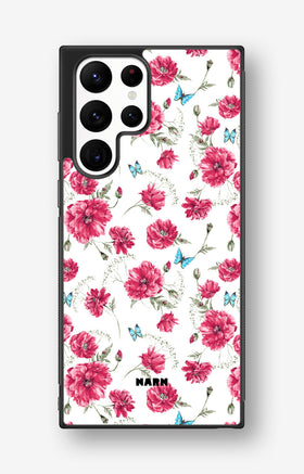 Samsung Galaxy S22 Ultra Hard Case – Poppies in Bloom - View 1