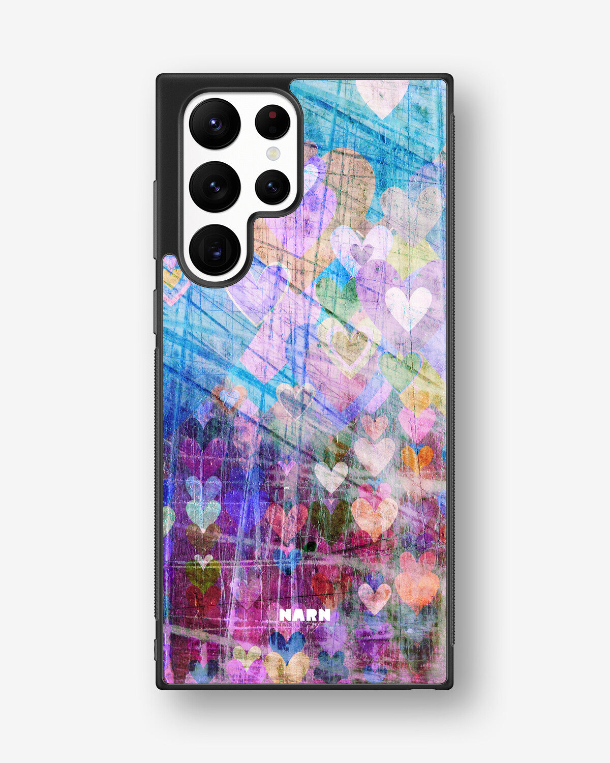 Samsung Galaxy S22 Ultra Hard Case – Purple Hearts - View 1