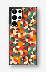 Samsung Galaxy S22 Ultra Hard Case – Retro Geometric - View 1