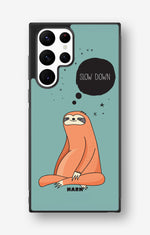 Samsung Galaxy S22 Ultra Hard Case – Slow Down Sloth - View 1
