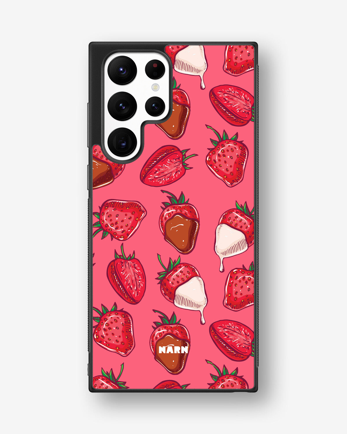 Samsung Galaxy S22 Ultra Hard Case – Strawberry Chocolate - View 1