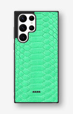 Samsung Galaxy S22 Ultra Hard Case – Turquoise Snake - View 1