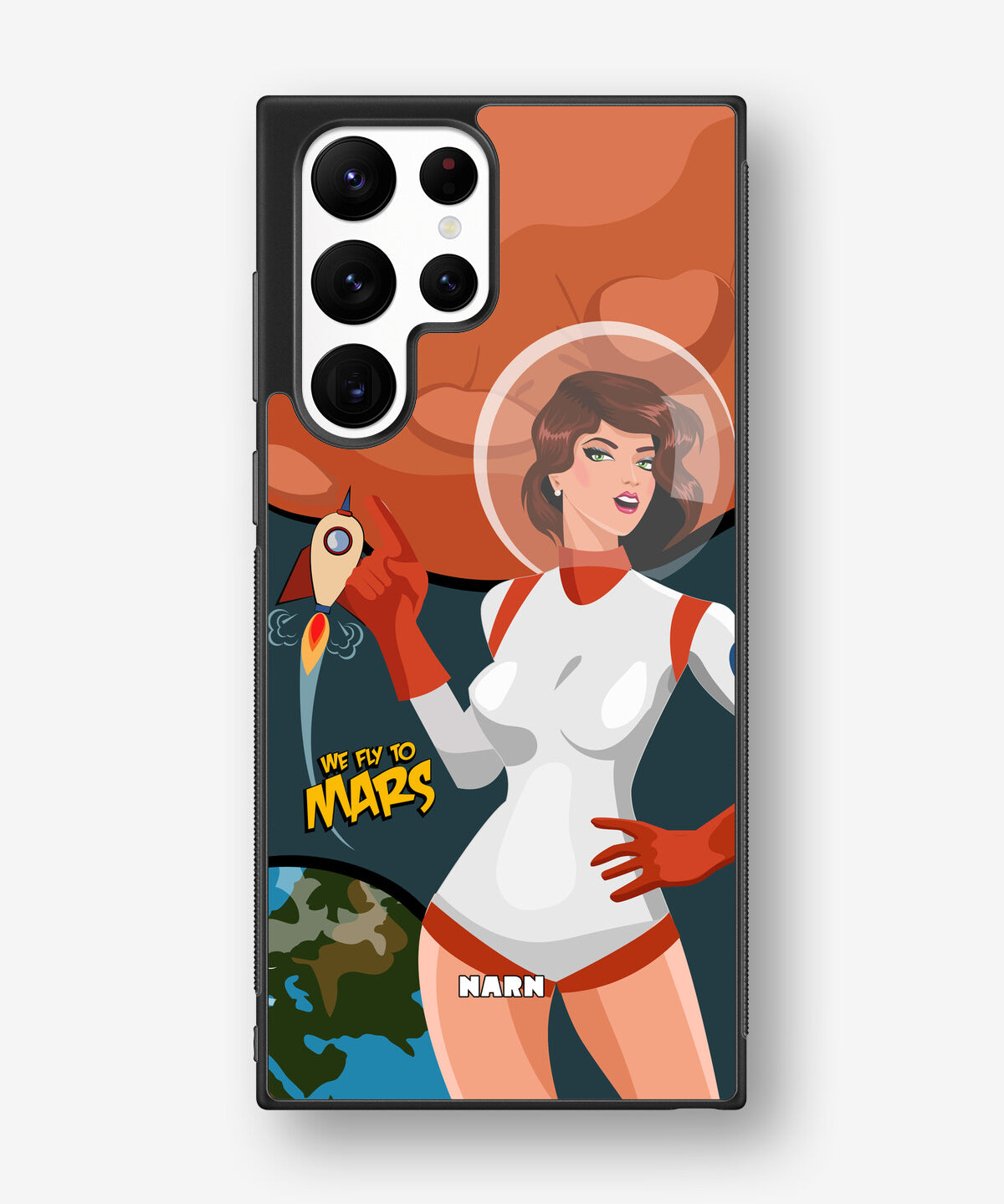 Samsung Galaxy S22 Ultra Hard Case – We Fly To Mars - View 1