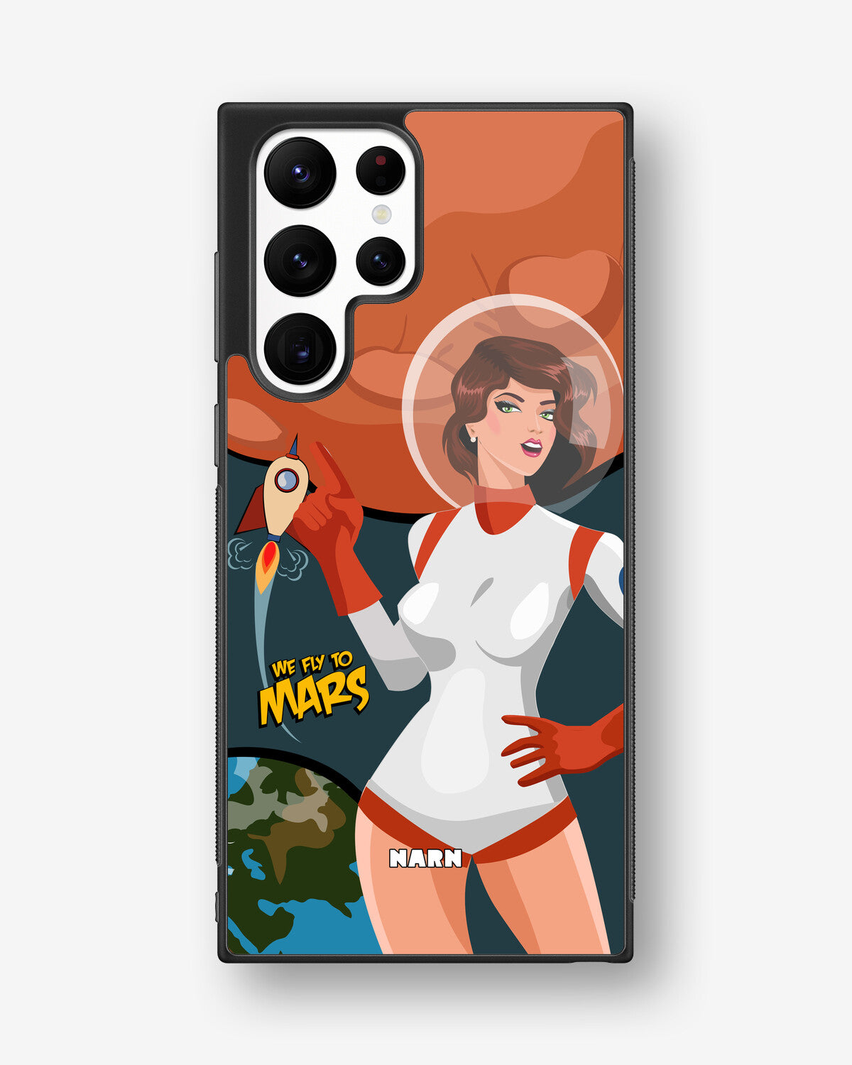Samsung Galaxy S22 Ultra Hard Case – We Fly To Mars - View 1