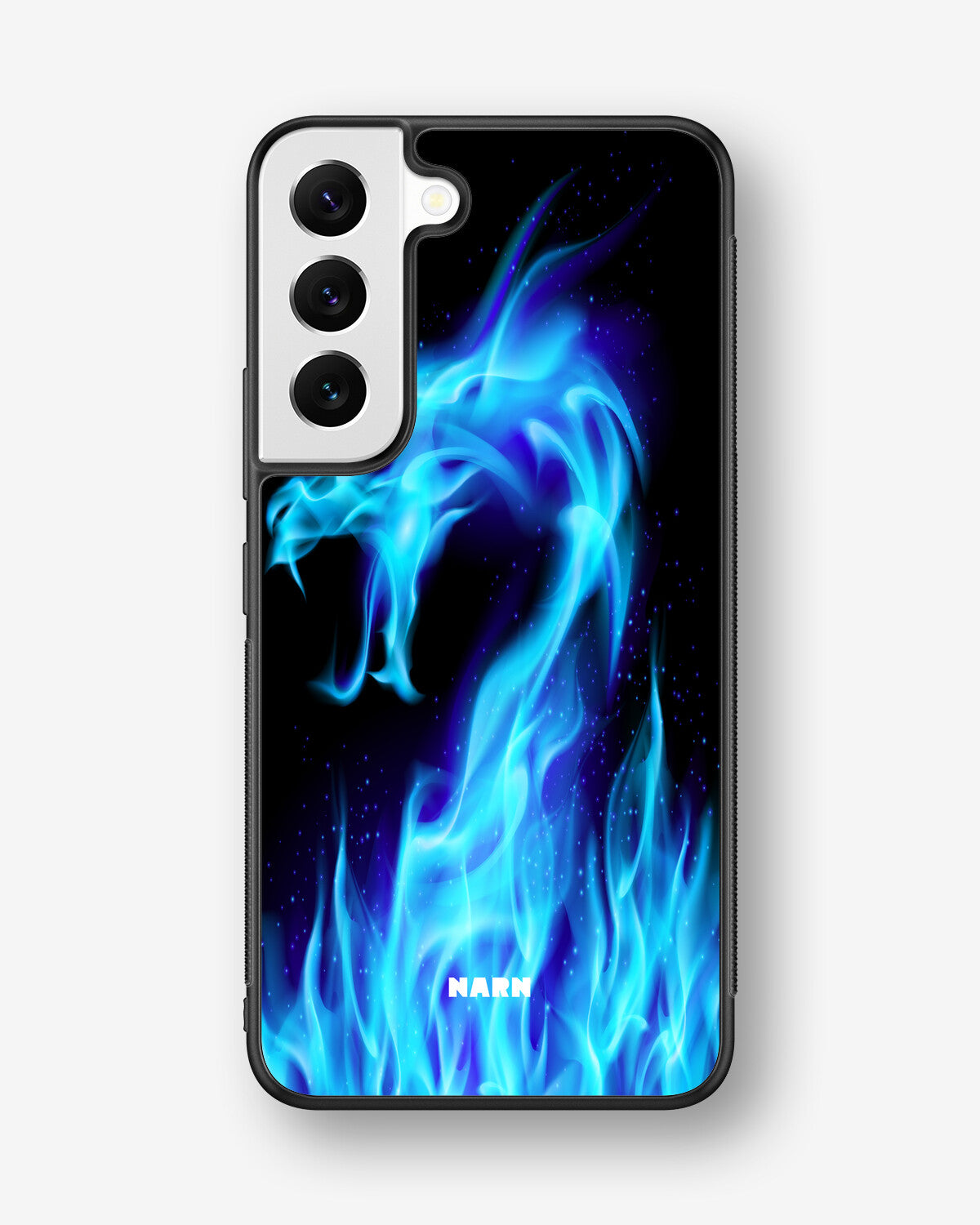 Samsung Galaxy S23 5G Hard Case – Blue Flames Dragon - View 1