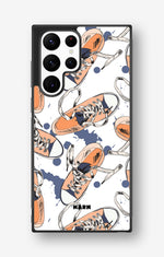 Samsung Galaxy S23 Ultra Hard Case – Apricot Sneakers - View 1