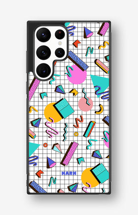 Samsung Galaxy S23 Ultra Hard Case – 80s Memphis - View 1