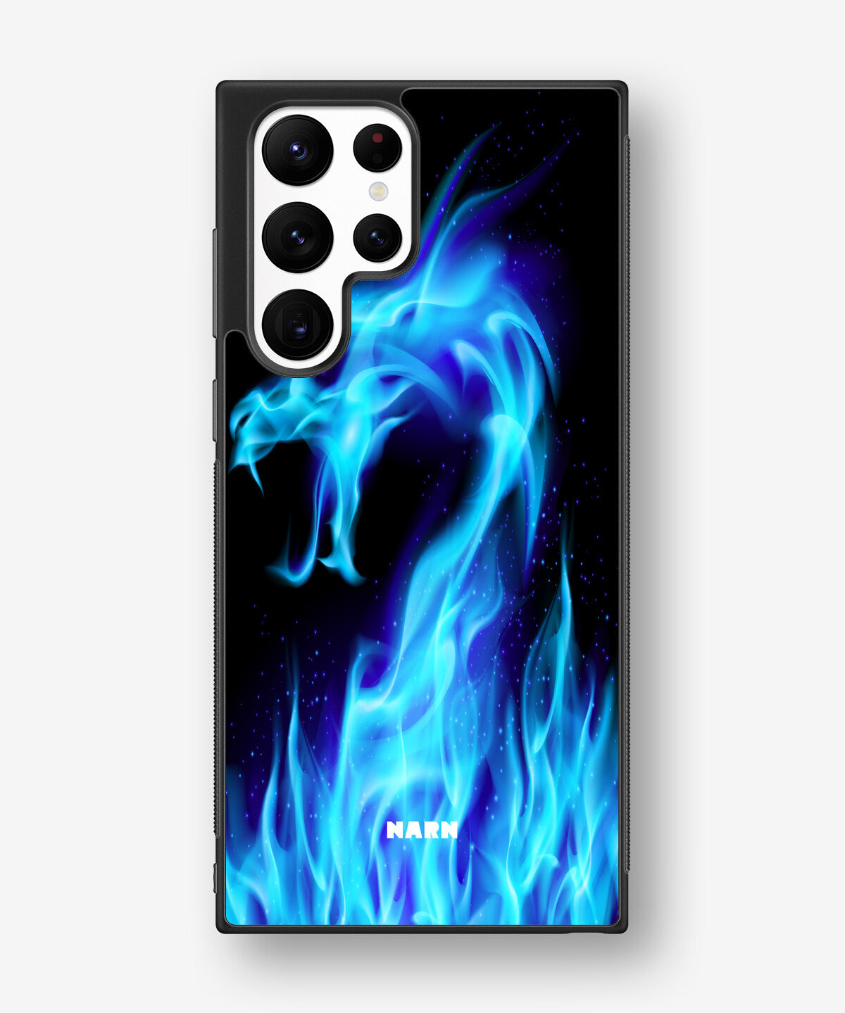 Samsung Galaxy S23 Ultra Hard Case – Blue Flames Dragon - View 1
