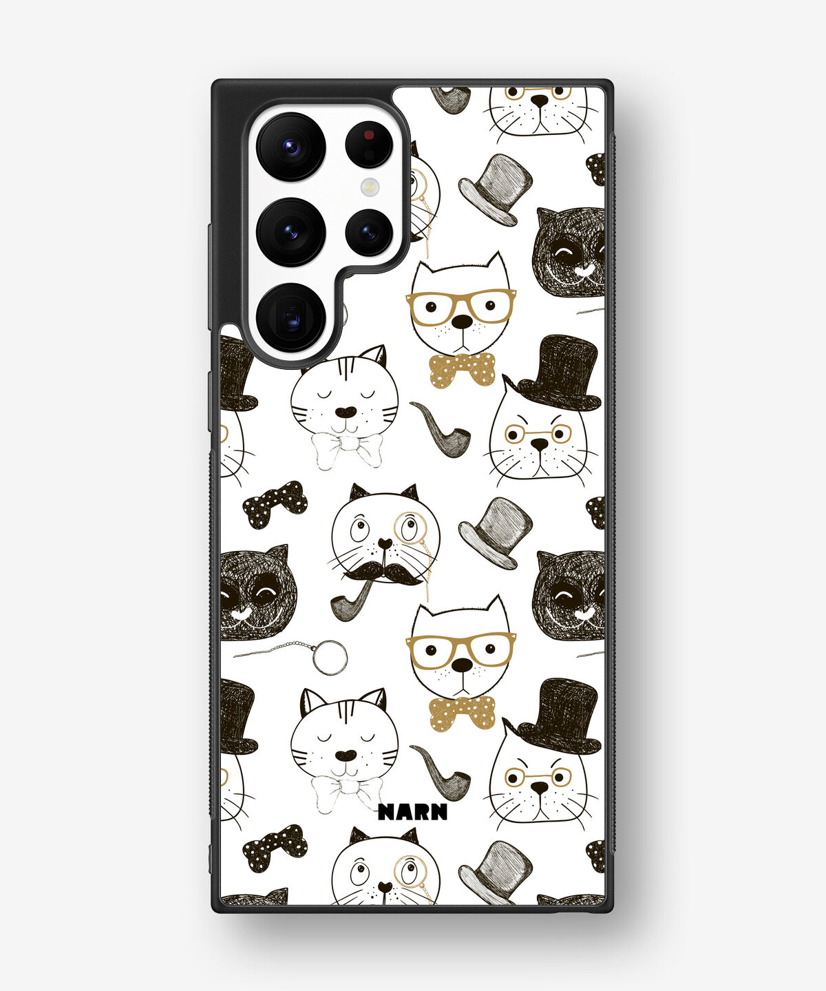 Samsung Galaxy S23 Ultra Hard Case – Cartoon Cats - View 1
