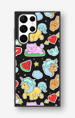 Samsung Galaxy S23 Ultra Hard Case – Cute Stickers - View 1