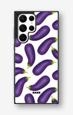 Samsung Galaxy S23 Ultra Hard Case – Eggplant Pattern - View 1