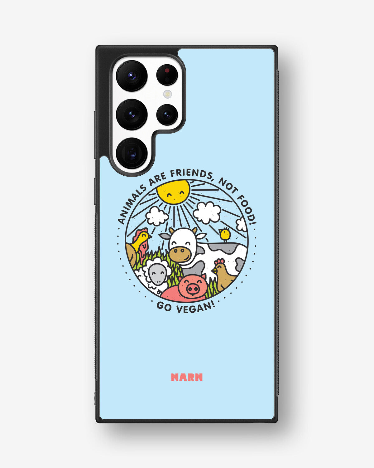 Samsung Galaxy S23 Ultra Hard Case – Friends, Not Food - View 1