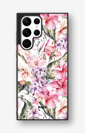Samsung Galaxy S23 Ultra Hard Case – Watercolor Flowers - View 1