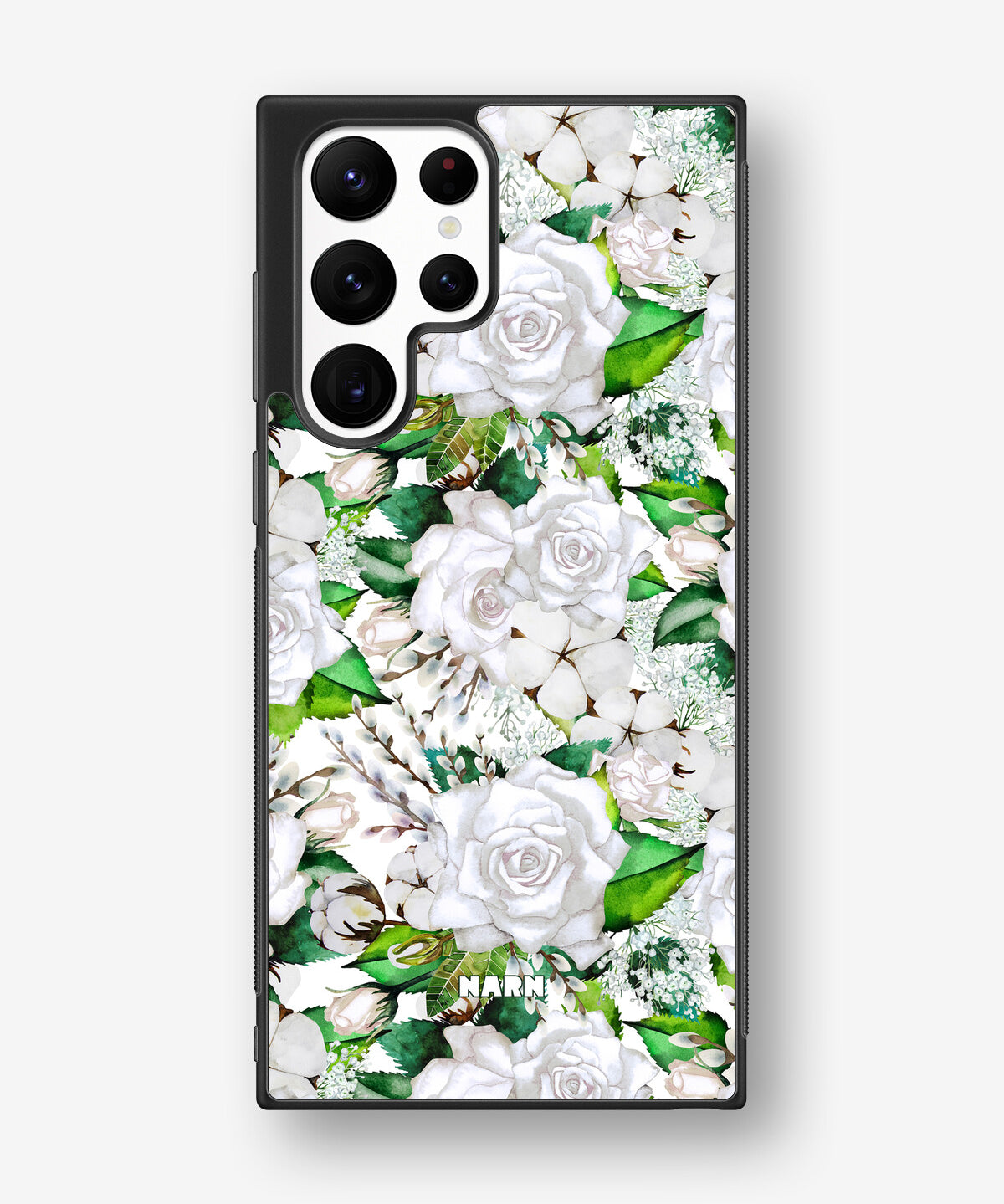 Samsung Galaxy S23 Ultra Hard Case – White Bloom - View 1