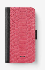Samsung Galaxy S23 Ultra Wallet Case - Pink Snake - View 1
