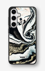 Samsung Galaxy S24 5G Hard Case – Golden Swirl - View 1