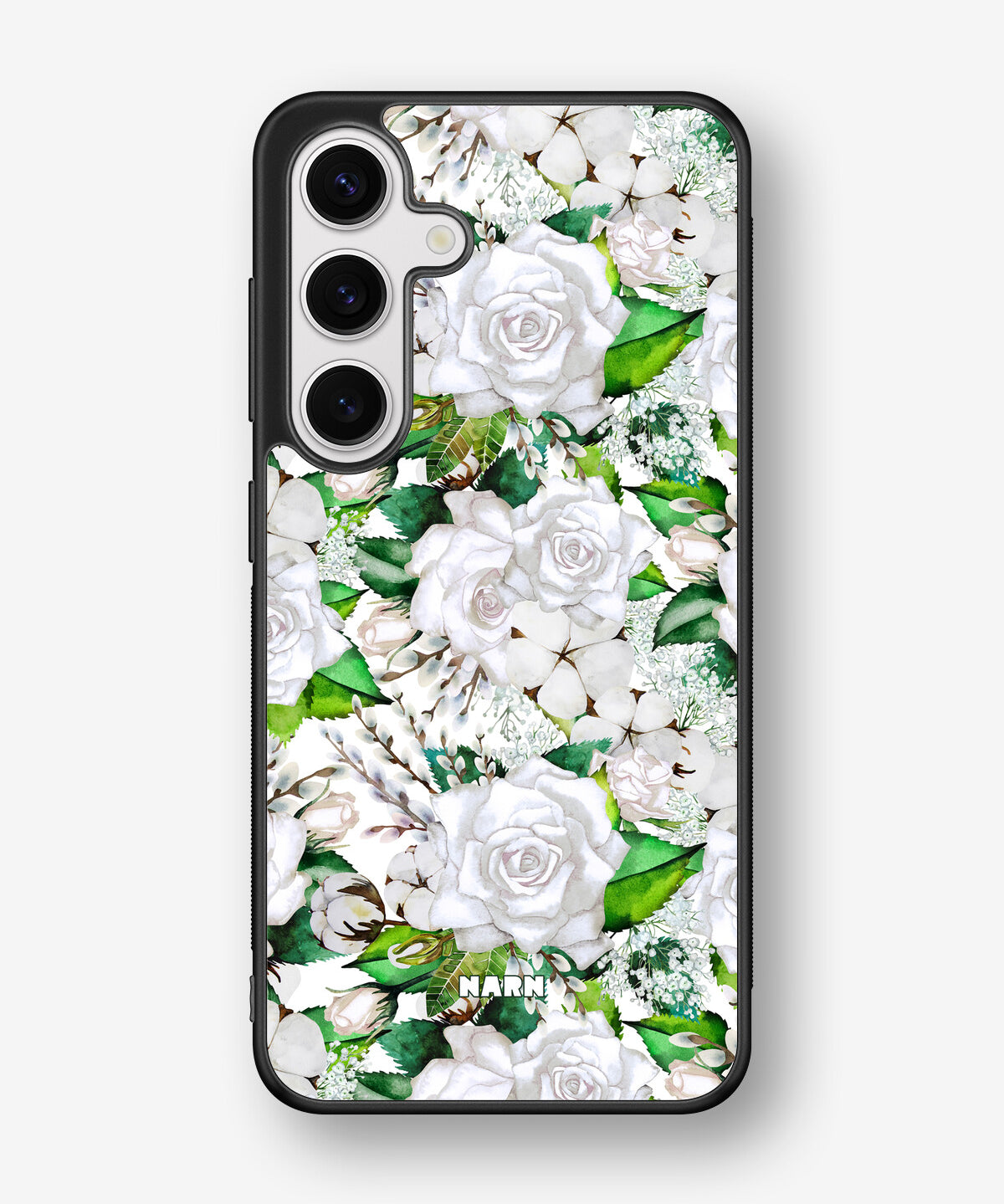 Samsung Galaxy S24 5G Hard Case – White Bloom - View 1