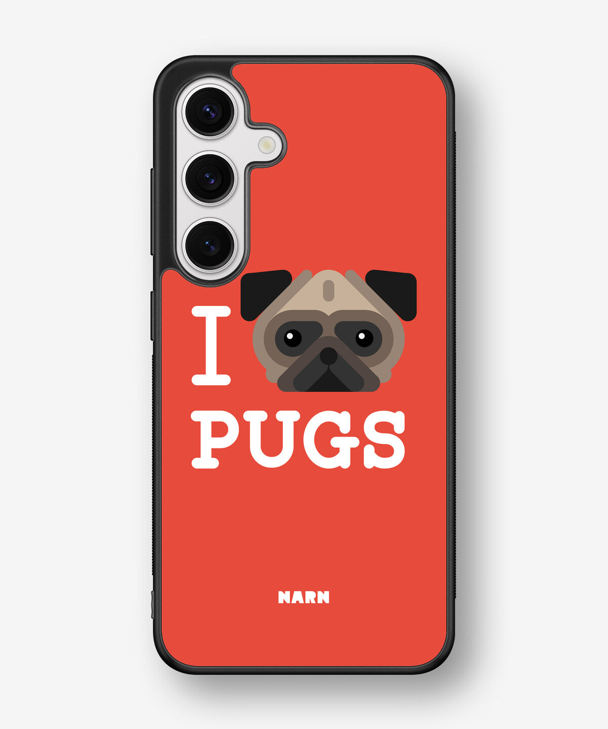 Samsung Galaxy S24 FE Hard Case – I Love Pugs - View 1