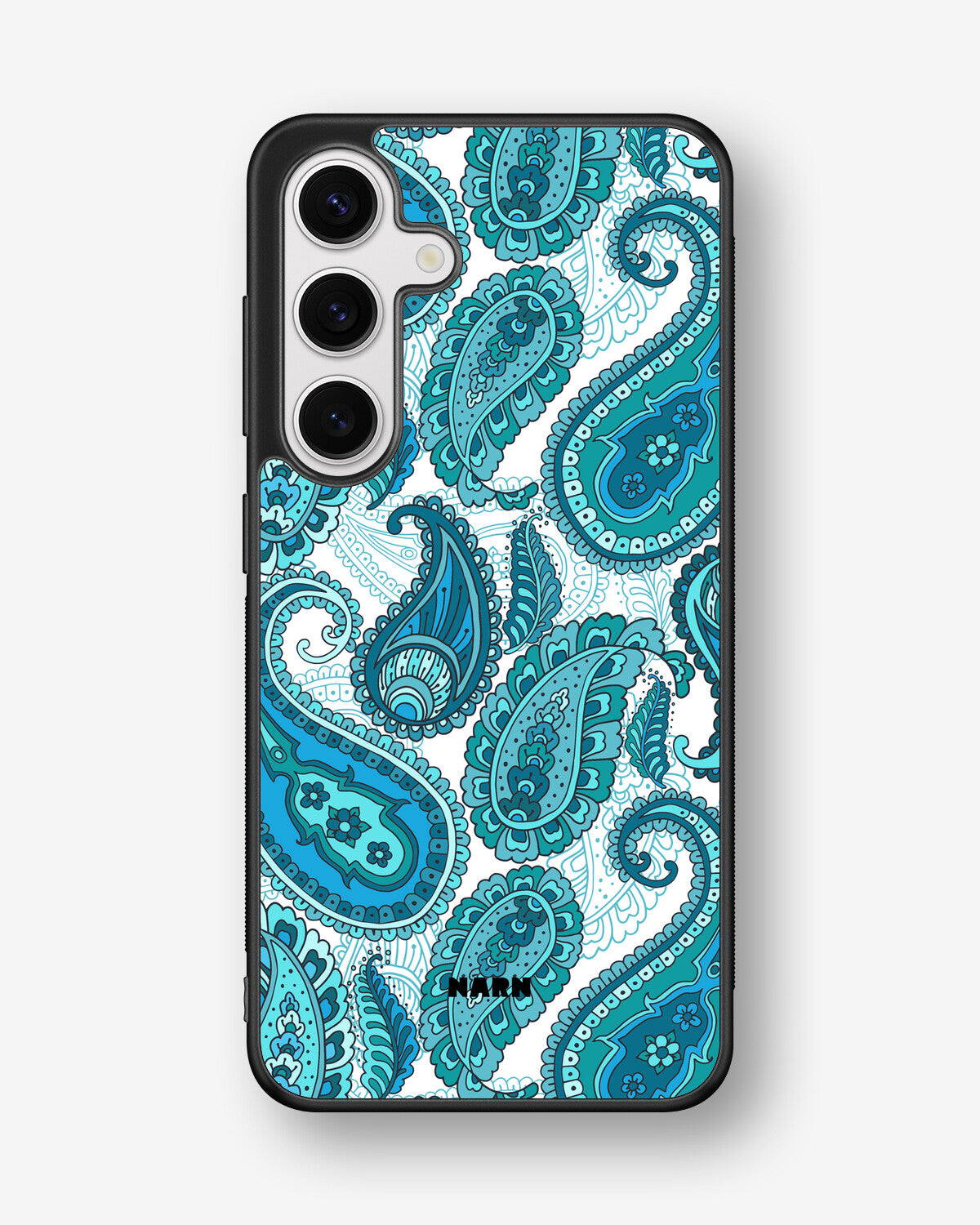 Samsung Galaxy S24 FE Hard Case – Turquoise Paisley - View 1