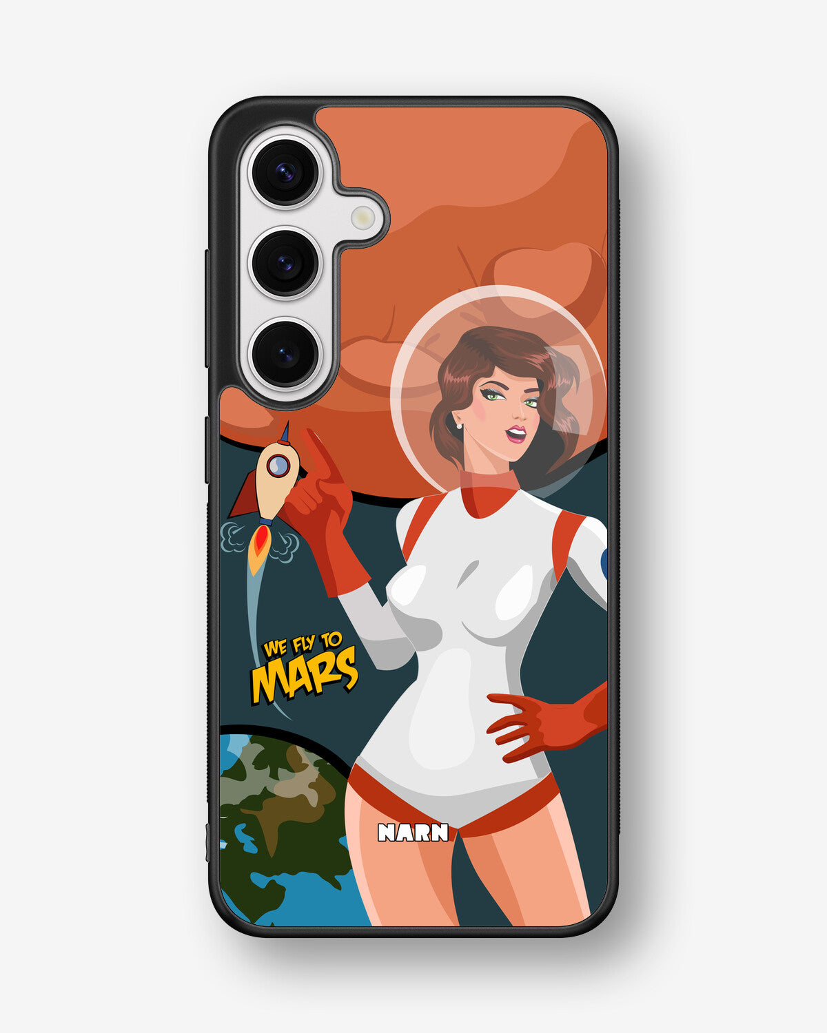 Samsung Galaxy S24 FE Hard Case – We Fly To Mars - View 1