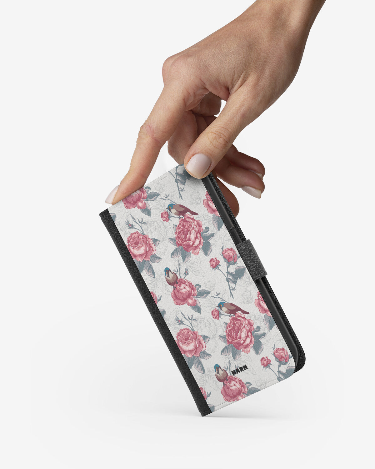 Samsung Galaxy S24 FE Wallet Case - Birds Among Roses - View 2