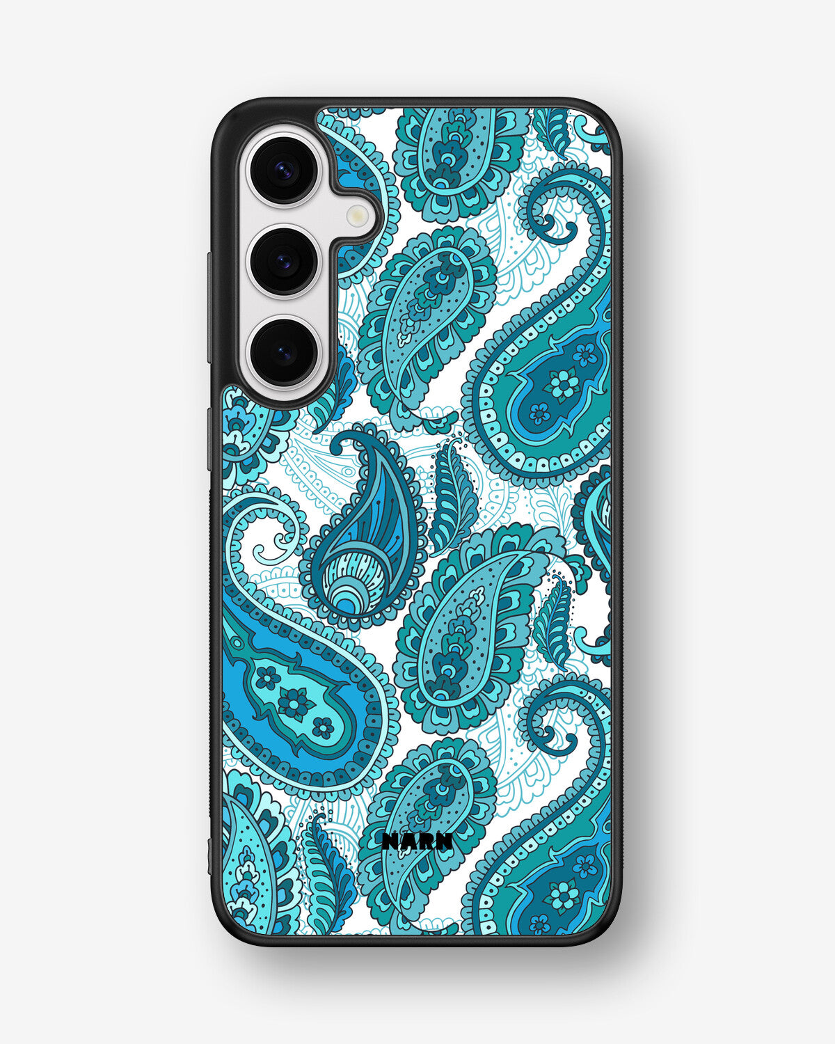 Samsung Galaxy S24 Plus Hard Case – Turquoise Paisley - View 1