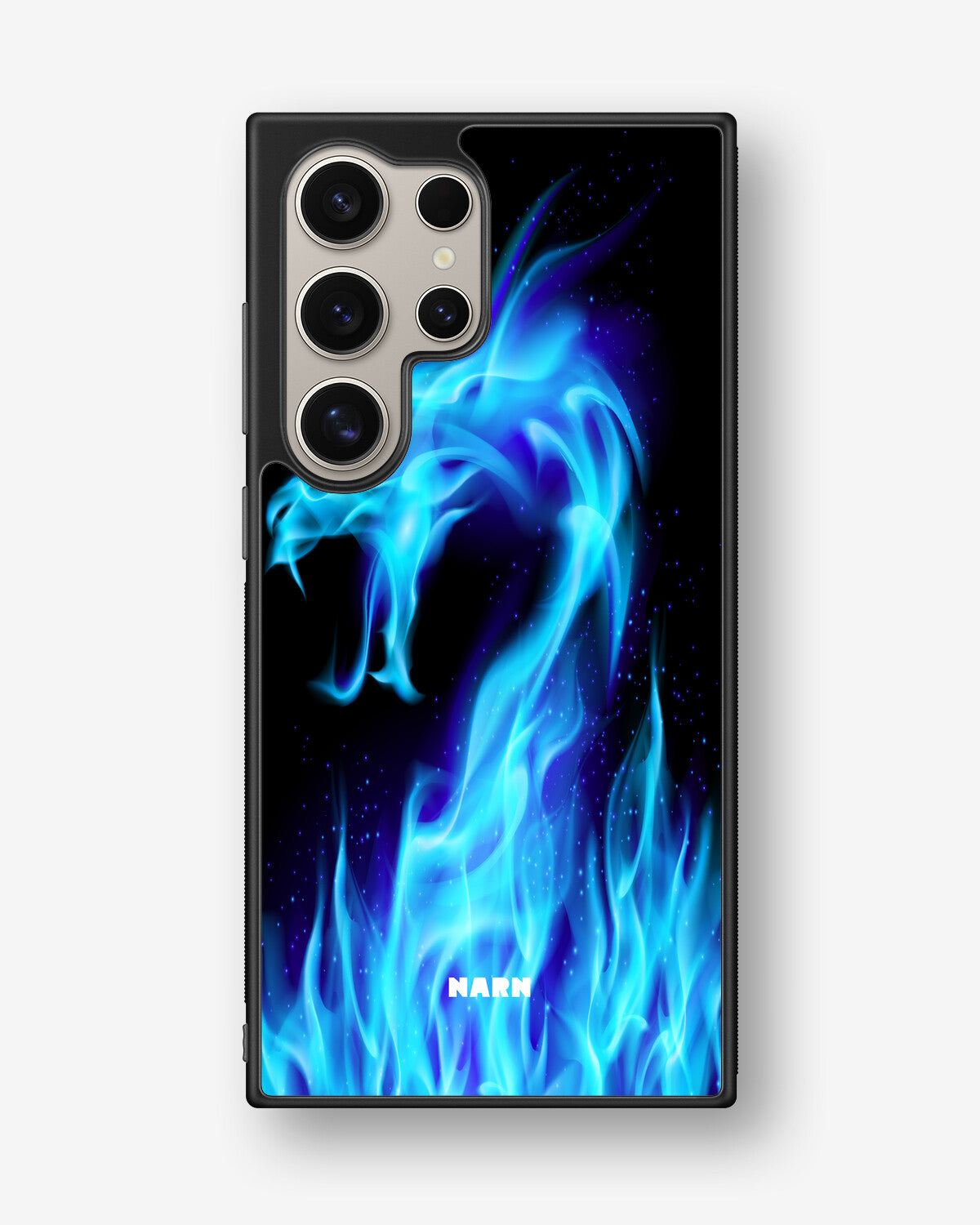Samsung Galaxy S24 Ultra Hard Case – Blue Flames Dragon - View 1