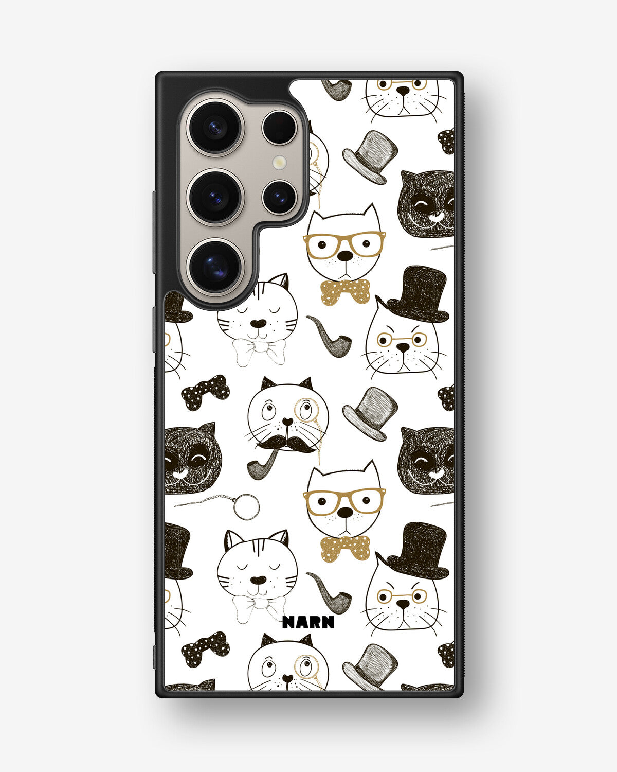 Samsung Galaxy S24 Ultra Hard Case – Cartoon Cats - View 1