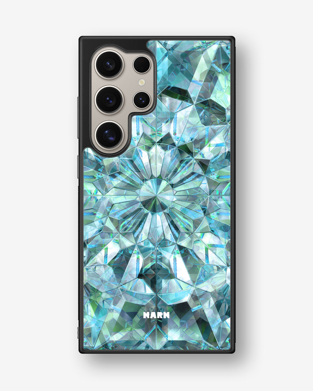 Samsung Galaxy S24 Ultra Hard Case – Green Crystals - View 1