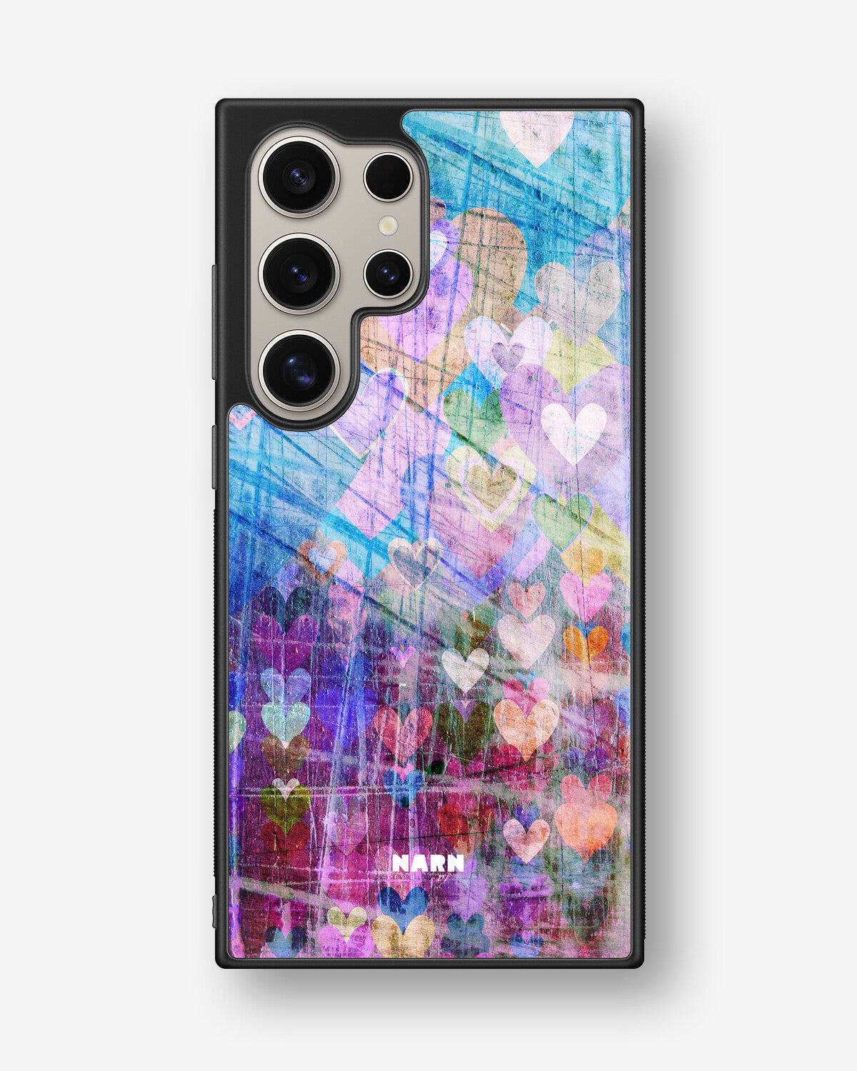 Samsung Galaxy S24 Ultra Hard Case – Purple Hearts - View 1