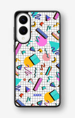 Samsung Galaxy S25 Edge Hard Case – 80s Memphis - View 1