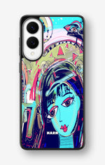 Samsung Galaxy S25 Edge Hard Case – Abstract Cat - View 1