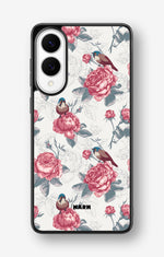Samsung Galaxy S25 Edge Hard Case – Birds Among Roses - View 1