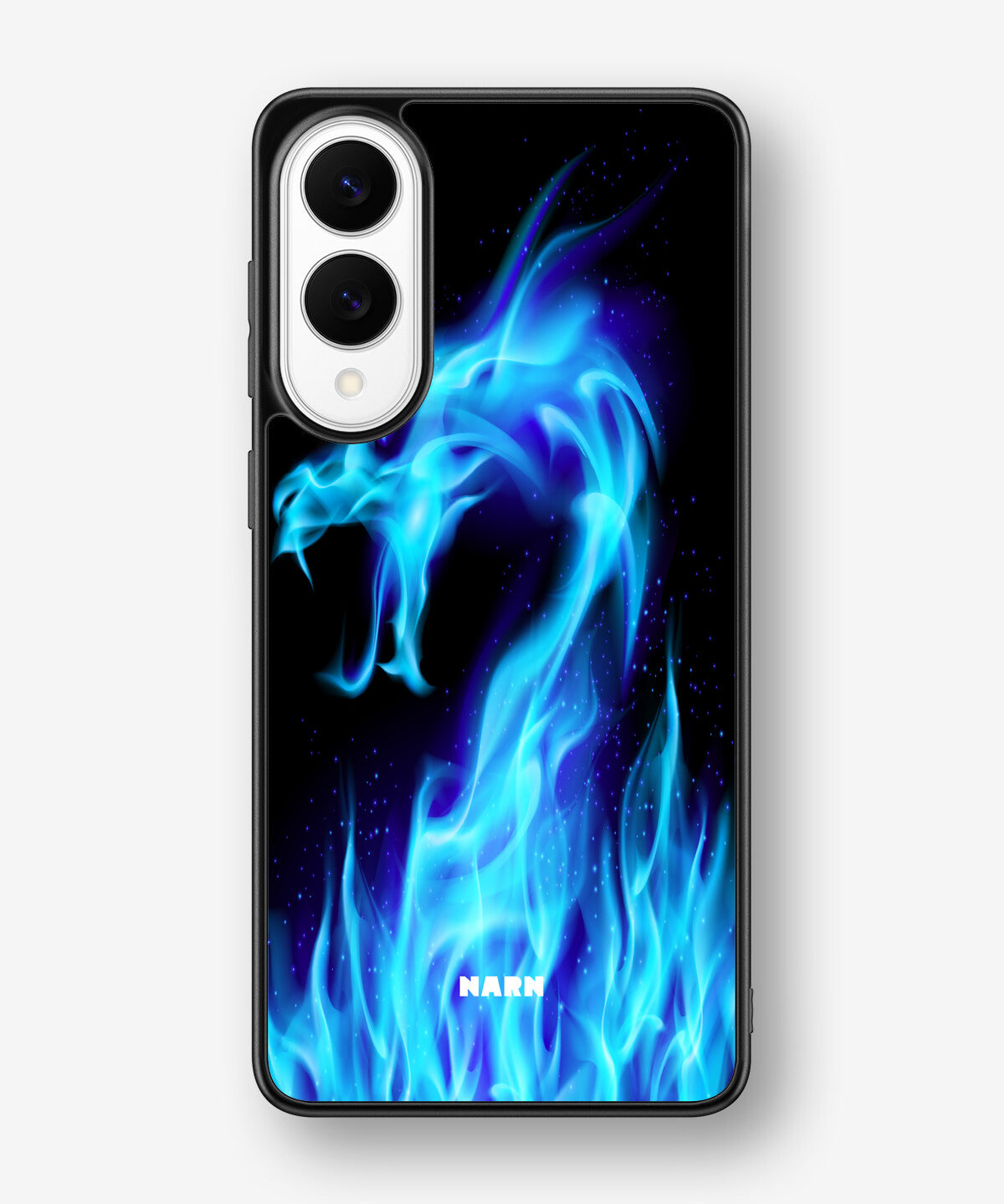 Samsung Galaxy S25 Edge Hard Case – Blue Flames Dragon - View 1