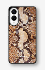 Samsung Galaxy S25 Edge Hard Case – Brown Snakeskin - View 1