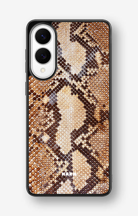Samsung Galaxy S25 Edge Hard Case – Brown Snakeskin - View 1
