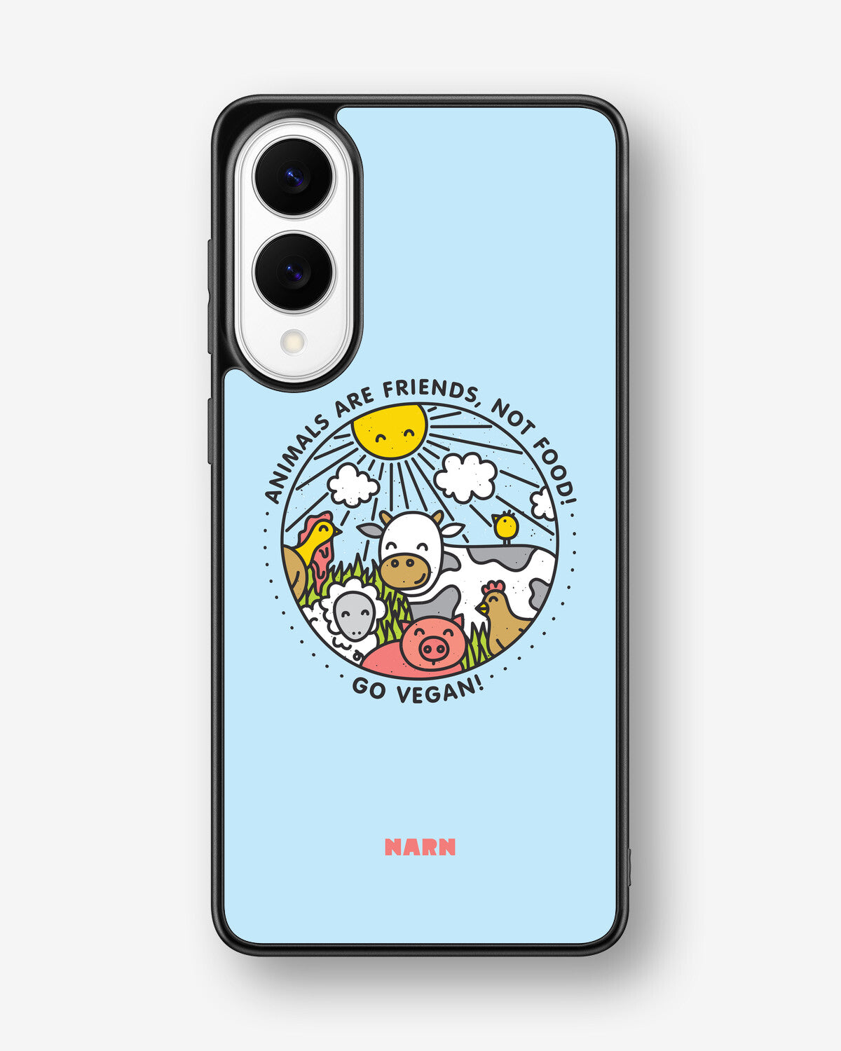 Samsung Galaxy S25 Edge Hard Case – Friends, Not Food - View 1