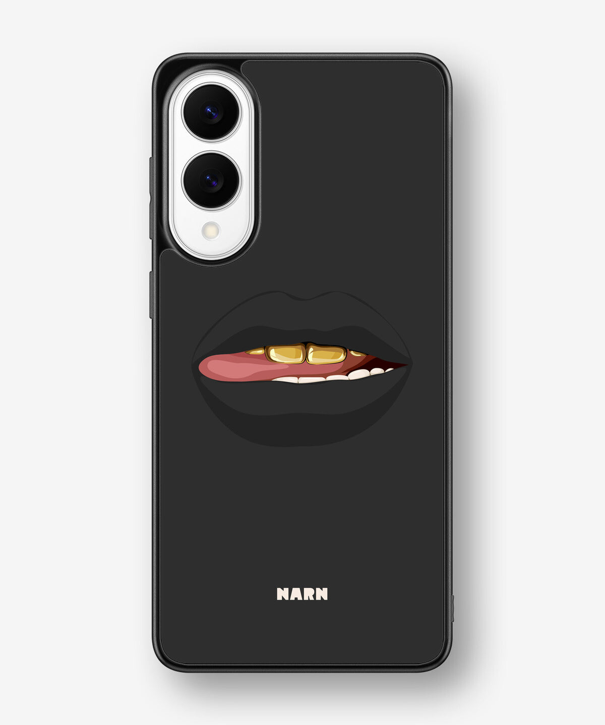 Samsung Galaxy S25 Edge Hard Case – Golden Lips - View 1