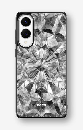 Samsung Galaxy S25 Edge Hard Case – Grey Crystals - View 1