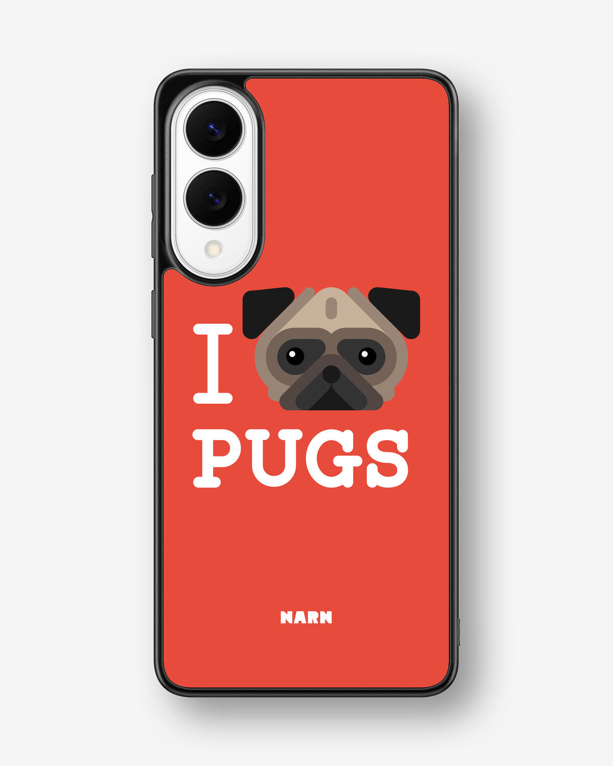 Samsung Galaxy S25 Edge Hard Case – I Love Pugs - View 1