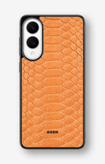 Samsung Galaxy S25 Edge Hard Case – Orange Snake - View 1