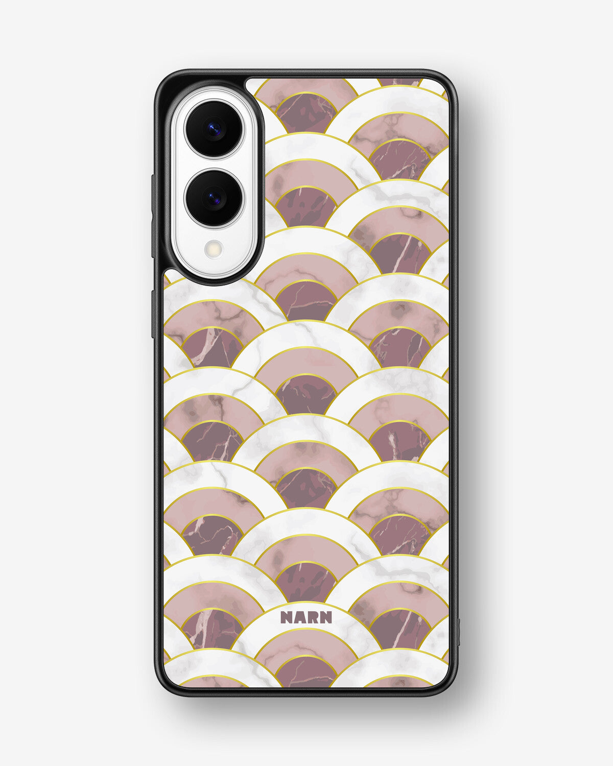 Samsung Galaxy S25 Edge Hard Case – Pink Marble Waves - View 1