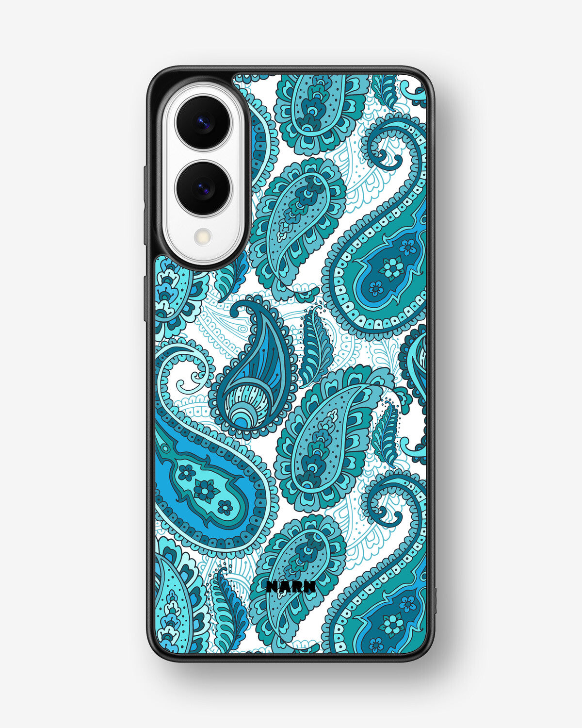 Samsung Galaxy S25 Edge Hard Case – Turquoise Paisley - View 1