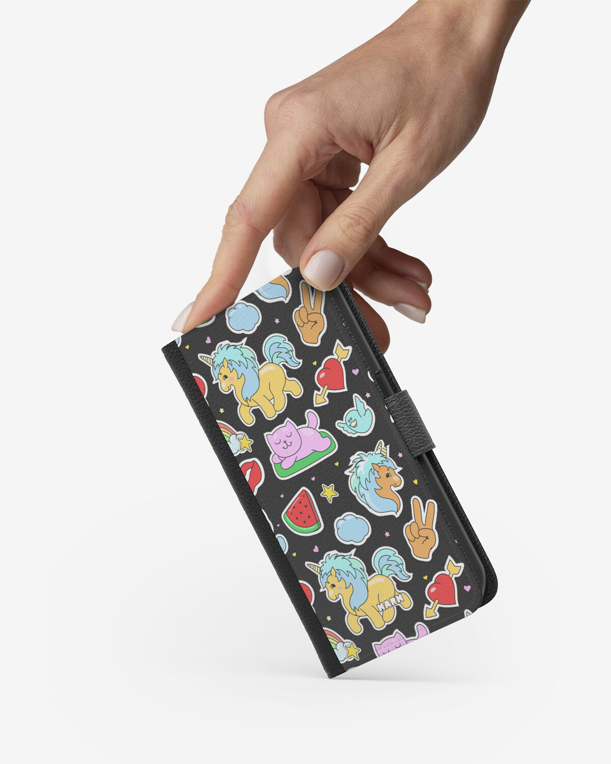 Samsung Galaxy S25 FE Wallet Case - Cute Stickers - View 2
