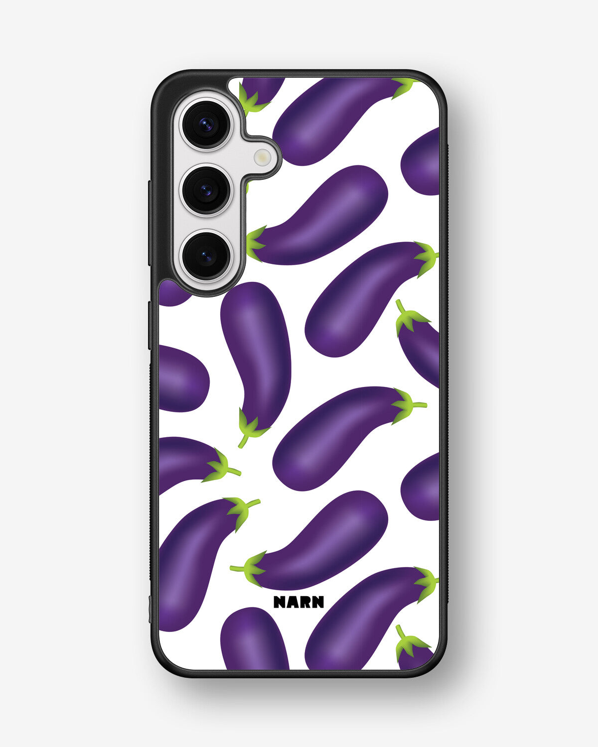 Samsung Galaxy S25 Hard Case – Eggplant Pattern - View 1