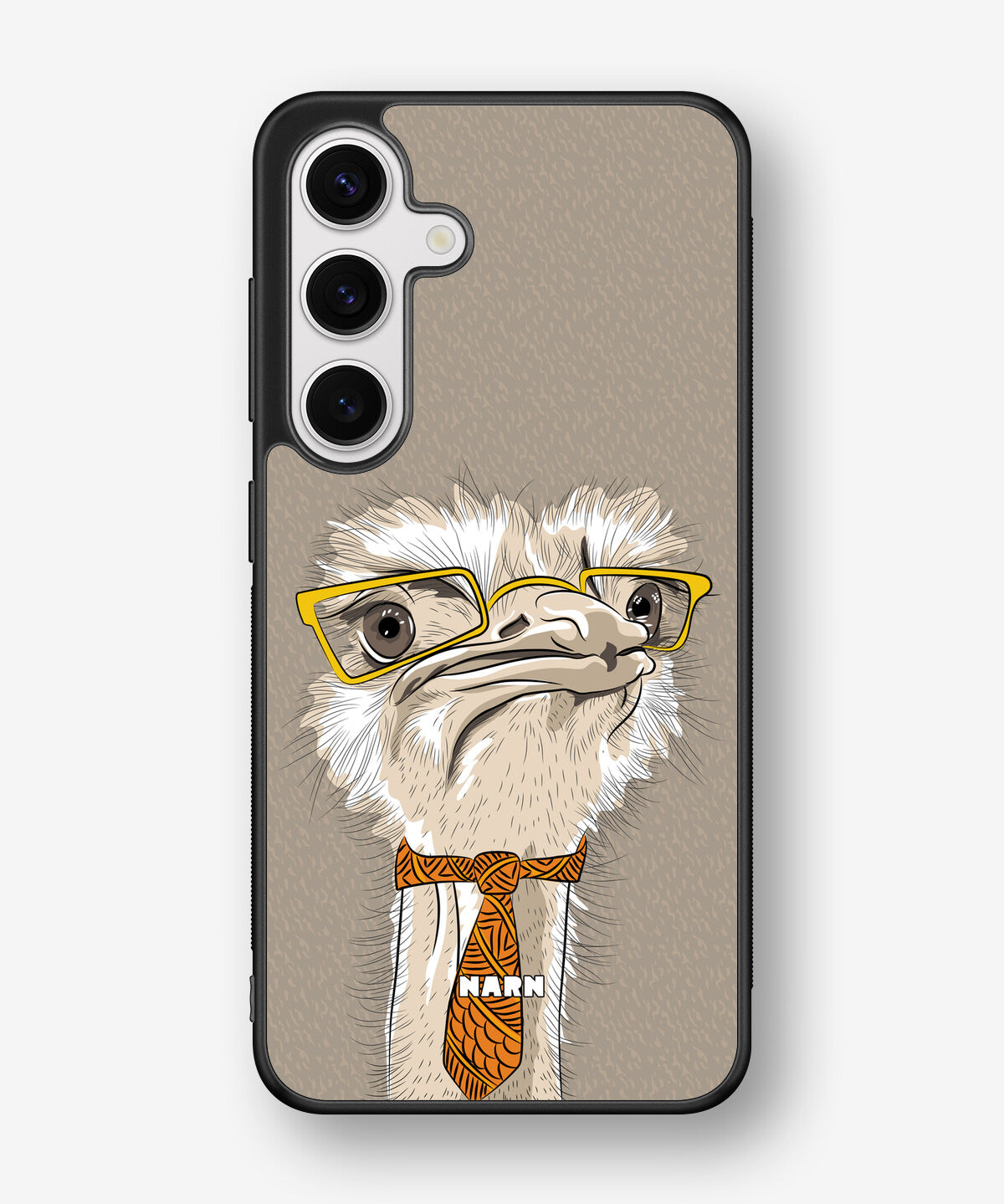 Samsung Galaxy S25 Hard Case – Hipster Ostrich - View 1