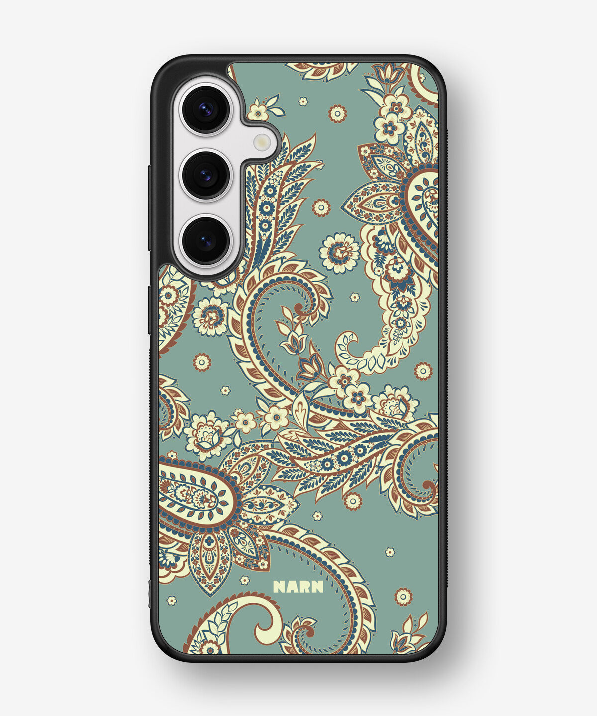 Samsung Galaxy S25 Hard Case – Paisley Green - View 1